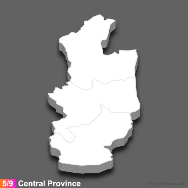 Central province 3D map