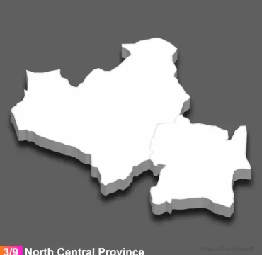North Central province 3D map