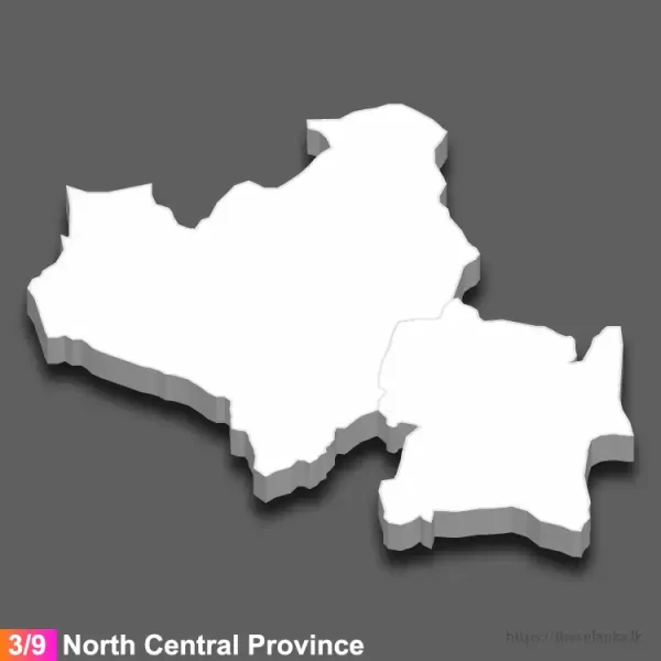North Central province 3D map