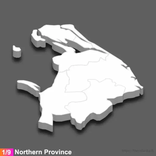 Northern province 3D map