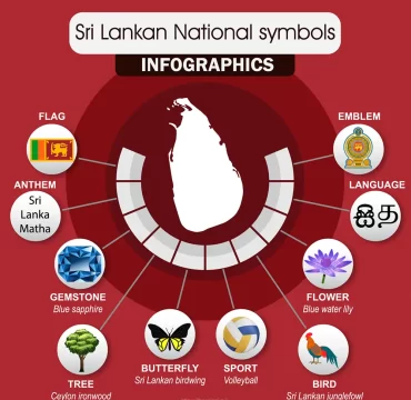 Sri Lankan National symbols - Infographic