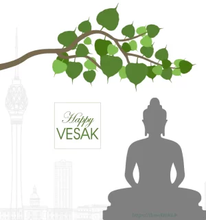 Vesak bodhi tree branch in Colombo