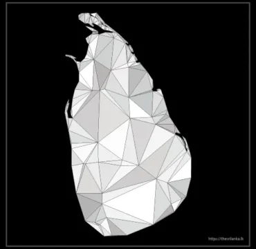 Sri Lanka Polygonal Map