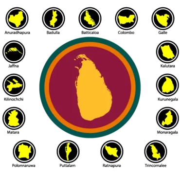 Sri Lanka district icons