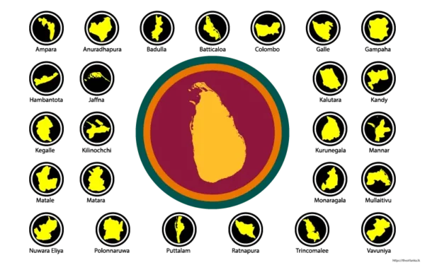 Sri Lanka district icons