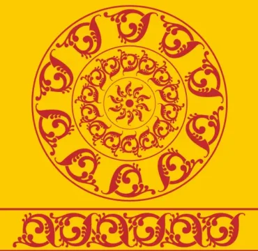 Traditional Sri Lankan Art Vector