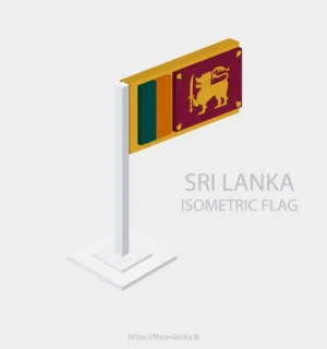 Sri Lanka Isometric Flag