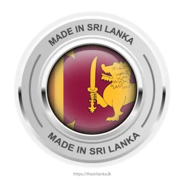 Made in Sri Lanka Metallic Badge