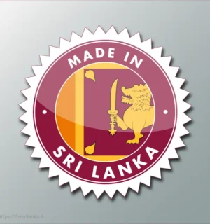 Made in Sri Lanka Starburst Sticker