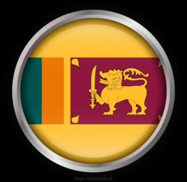 Sri Lanka Flag Button Badge